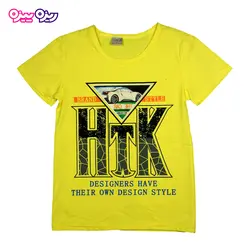 تی‌شرت پنبه لاکرا طرح H T K کد 2577