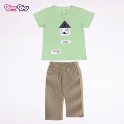 ست تی‌شرت و شلوارک اسلپ طرح KaKamee کد 2501