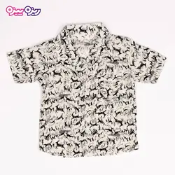 پیراهن نخی طرح گوزن کد 2493
