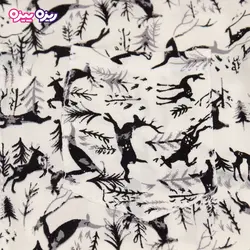 پیراهن نخی طرح گوزن کد 2493