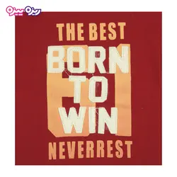 ست تی‌شرت و شلوارک پنبه تک‌رو لاکرادار طرح BORN TO WIN کد 2571