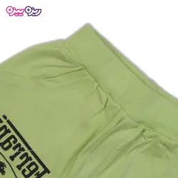 ست هودی و شلوارک پنبه تک‌رو لاکرادار اسلش طرح Ferrari کد 2459