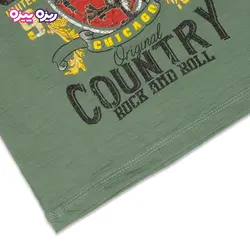 ست تی‌شرت و شلوارک اسلپ طرح  CAMPUS COUNTRY کد 2437