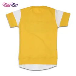 ست تی‌شرت و شلوارک پنبه تک‌رو لاکرادار طرح SPACE  کد 2416