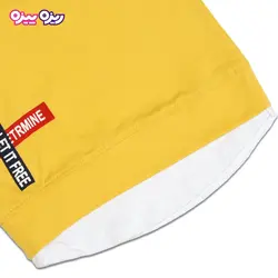 ست تی‌شرت و شلوارک پنبه تک‌رو لاکرادار طرح SPACE  کد 2416