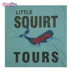 ست تی‌شرت و شلوارک اسلپ طرح نهنگ SQUIRT --TOURS کد 2380