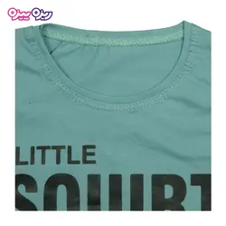 ست تی‌شرت و شلوارک اسلپ طرح نهنگ SQUIRT --TOURS کد 2380