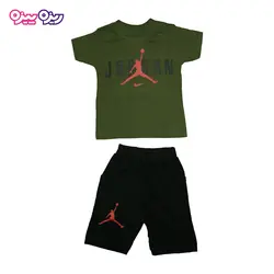 ست تی‌شرت و شلوارک طرح GORDAN --AR کد 2358