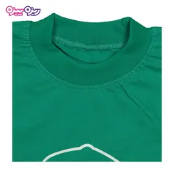 ست تی‌شرت و شلوارک پنبه تک‌رو لاکرادار طرح MANAN اسکلت کد 2355