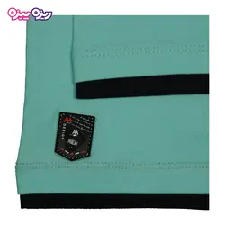 تی‌شرت پنبه تک‌رو لاکرادار سگک‌دار طرح Divergently NY کد 2351