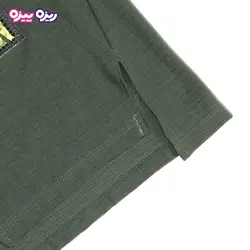 ست تی‌شرت و شلوارک اسلپ نگین دار طرح NO PAIN NO GAIN کد 2413