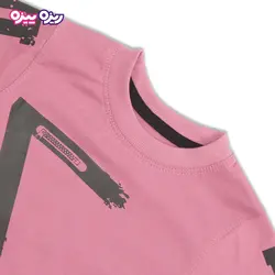 ست تی‌شرت و شلوارک پنبه تک‌رو لاکرادار طرح 7 DFYL کد 2408