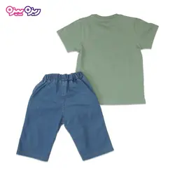 ست تی‌شرت و شلوارک اسلپ طرح adidas کد 2404