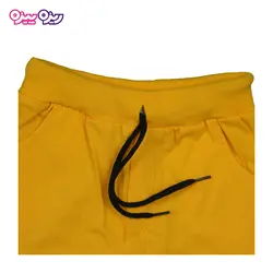 ست تی‌شرت و شلوارک پنبه تک‌رو لاکرادار طرح LALA BOB کد 2339