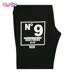 ست تی‌شرت و شلوارک پنبه تک‌رو لاکرادار طرح N9 HOOLYWOOD 0028 کد 2327