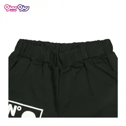 ست تی‌شرت و شلوارک پنبه تک‌رو لاکرادار طرح N9 HOOLYWOOD 0028 کد 2327