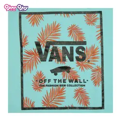 ست تی‌شرت و شلوارک پنبه تک‌رو لاکرادار طرح VANS کد 2325