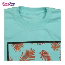 ست تی‌شرت و شلوارک پنبه تک‌رو لاکرادار طرح VANS کد 2325