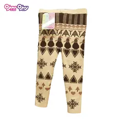 شلوار بافت لگ طرح آدم برفی کد 2288