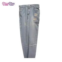 شلوار جین راسته طرح زنبوری GUCCI کد 2226