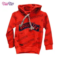 ست هودی و شلوار ملانژ اسلش بند‌دار طرح Hollister کد 2140