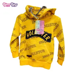 ست هودی و شلوار ملانژ اسلش بند‌دار طرح Hollister کد 2140