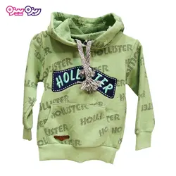 ست هودی و شلوار ملانژ اسلش بند‌دار طرح Hollister کد 2140