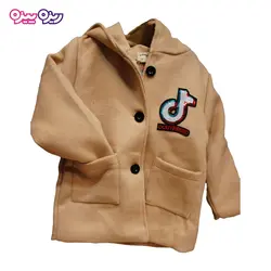 پالتو پشمی پولک‌دار طرح J DOUYINRESD کد 2029