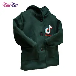 پالتو پشمی پولک‌دار طرح J DOUYINRESD کد 2029