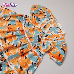 پیراهن ژاکارد گیپوردار طرح SELF_LOVE کد 2854