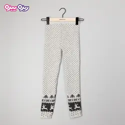 شلوار بافت لگ طرح گوزن کد 2840