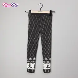 شلوار بافت لگ طرح گوزن کد 2840