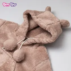 ست هودی و شلوار تدی اسلش بند‌دار منگوله دار کد 2819