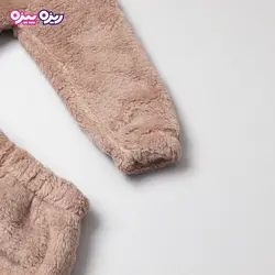 ست هودی و شلوار تدی اسلش بند‌دار منگوله دار کد 2819