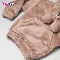 ست هودی و شلوار تدی اسلش بند‌دار منگوله دار کد 2819