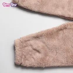 ست هودی و شلوار تدی اسلش بند‌دار منگوله دار کد 2819