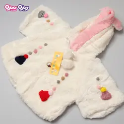 شنل پشمی منگوله دار طرح کلاه کد 2835