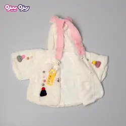 شنل پشمی منگوله دار طرح کلاه کد 2835