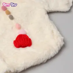 شنل پشمی منگوله دار طرح کلاه کد 2835