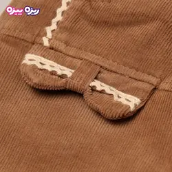 شلوار مخمل کبریتی راسته پاپیون‌دار کد 2829