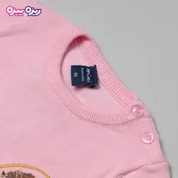 بلوز بافت پاپیون‌دار پولک‌دار طرح گربه کد 2783