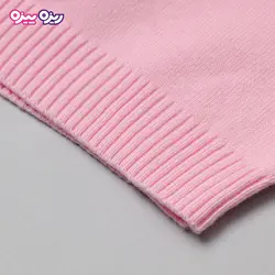 بلوز بافت پاپیون‌دار پولک‌دار طرح گربه کد 2783