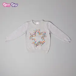 بلوز بافت پولک برگردان‌دار طرح ستاره کد 2776