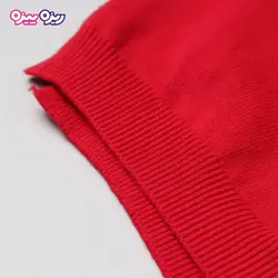 بلوز بافت پولک‌دار طرح قلب و رنگین کمان کد 2775