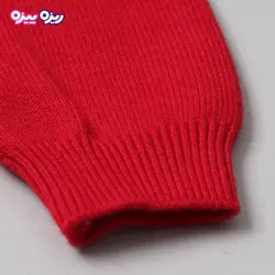 بلوز بافت پولک‌دار طرح قلب و رنگین کمان کد 2775