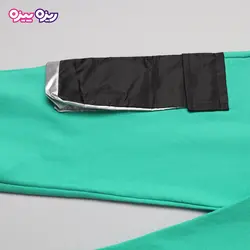 ست بلوز و شلوار سوپر پنبه لاکرا دار اسلش نگین دار طرح NEW YORK کد 2729