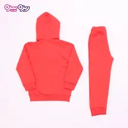 ست هودی و شلوار سوپر پنبه لاکرا دار اسلش پولک برگردان‌دار بند‌دار منگوله دار طرح Titie swear کد 2705