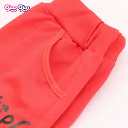 ست هودی و شلوار سوپر پنبه لاکرا دار اسلش پولک برگردان‌دار بند‌دار منگوله دار طرح Titie swear کد 2705