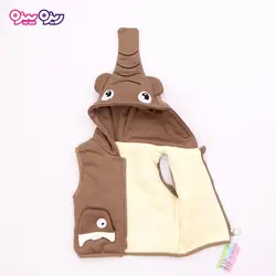 ست بلوز، شلوار و پافر پنبه دو رو لاکرادار اسلش استیکردار طرح فیل کد 2702