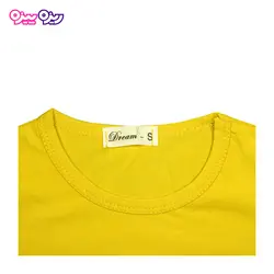 تی‌شرت پنبه لاکرا استیکردار طرح چتر کد 2554